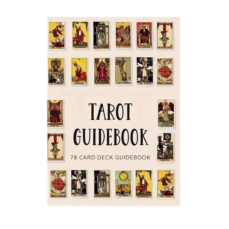 78 Tarot Cards Guidebook English Psychic Reading Guide Book Divination Learning Reference for Beginners