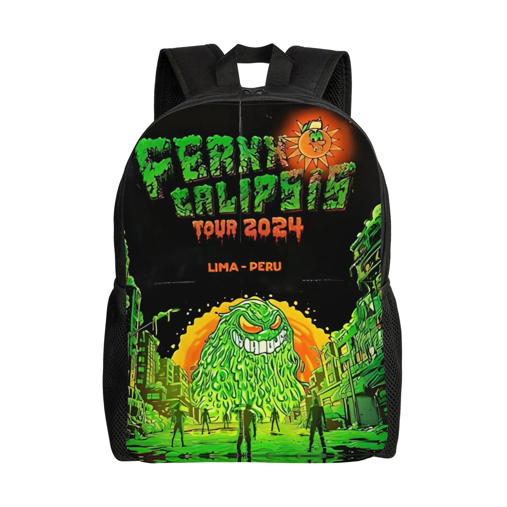 

Рюкзак Feid 2024 World Tour для подростков, спортивный, студенческий, рабочий, для мужчин и женщин, для ноутбука, холщовый, в стиле рэпера Ferxxo