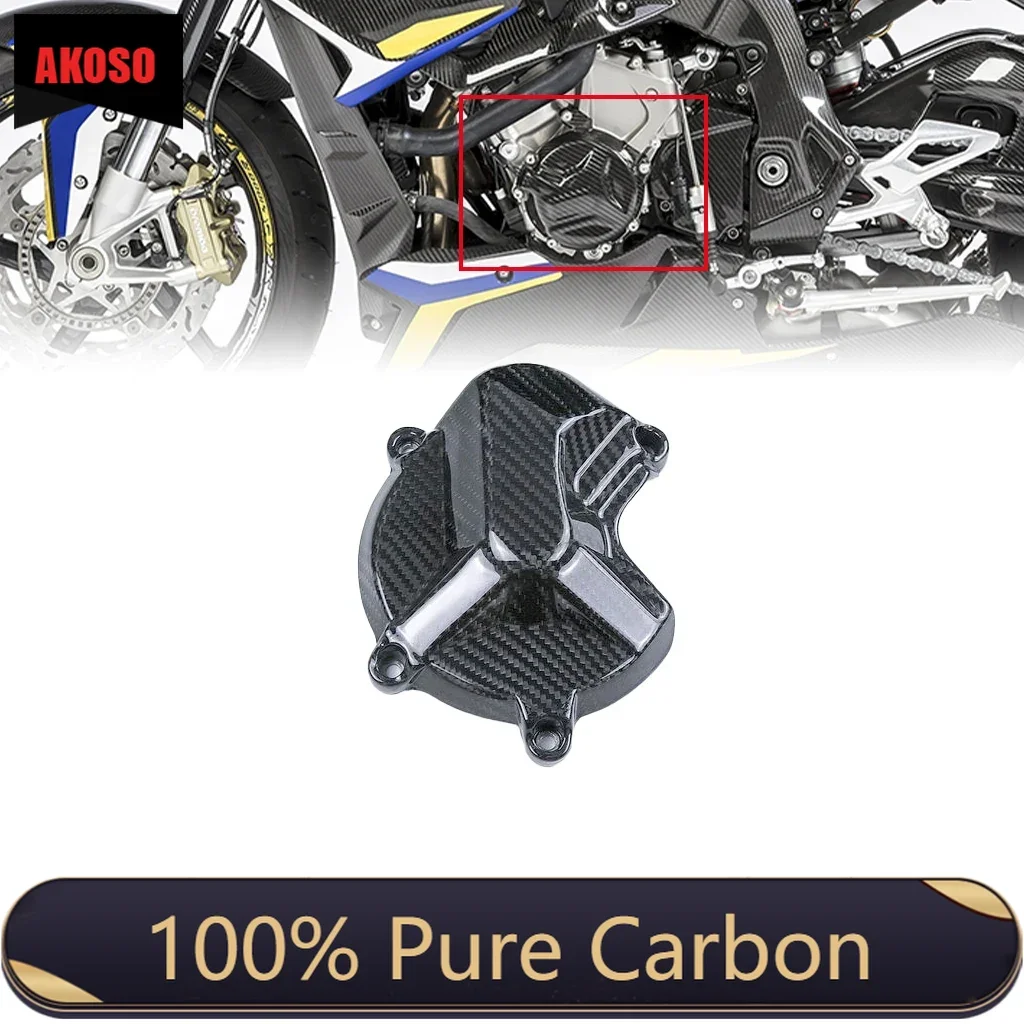 3K Carbon Fiber Engine Alternator Cover Guard For BMW S1000RR S1000R S1000XR 2009 2010 2012 2013 2014 2015 2016 2017 2018 2019