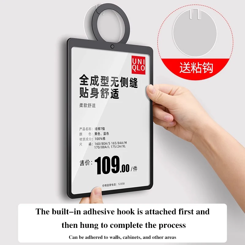 SVIAO  A4 Hanging PVC Advertising Price Board Clothing Store Shelf Promotion Label Board Shopping Mall Supermarket Reminder