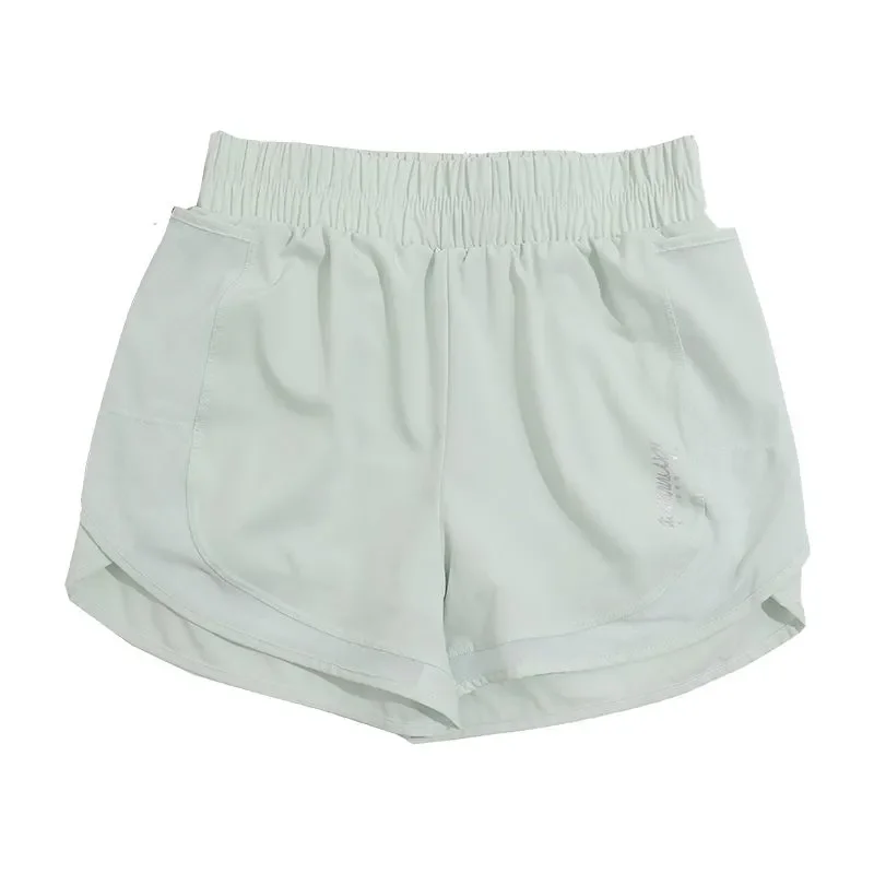 

Women's High Waist Quick Dry Athletic Shorts Anti-Slip Liner Yoga Running Workout Shorts