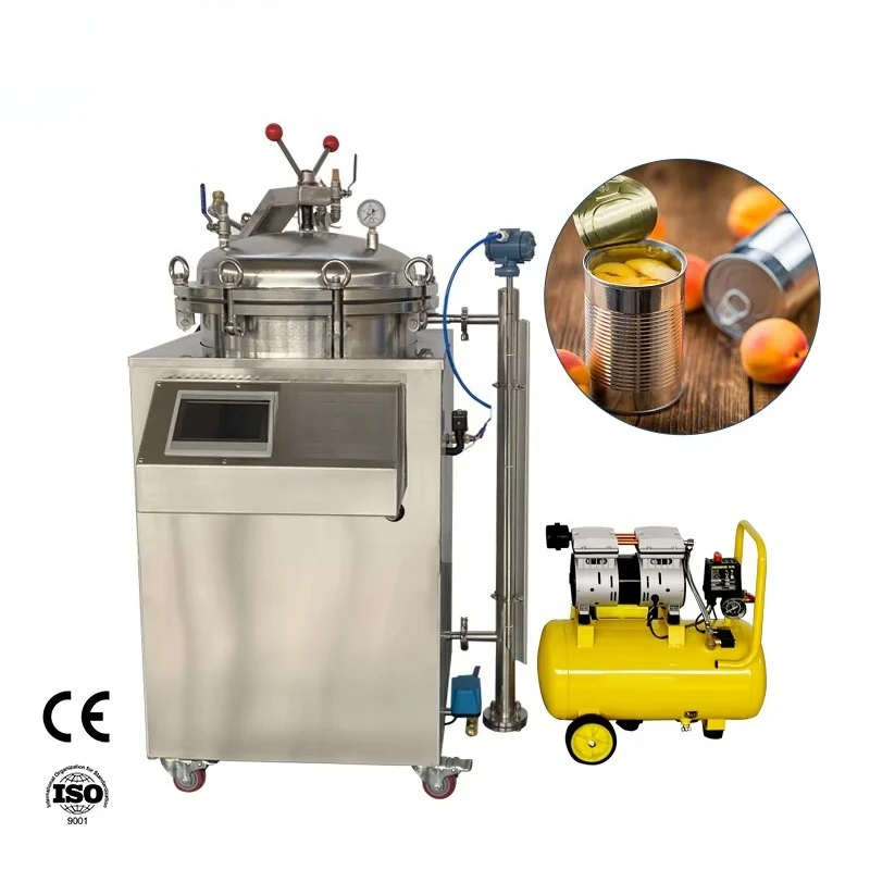 Macchina per la sterilizzazione dello sterilizzatore a vapore con autoclave di stortaLanphan 100l 150l Custodia confezionata completamente automatica per alimenti e bevande in scatola