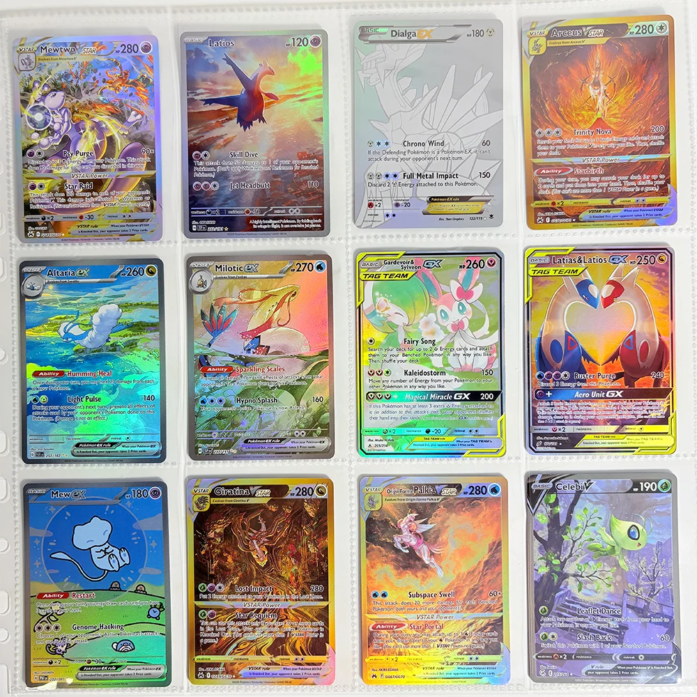 PROXY PTCG Single Classic Flashcard Holo - Health Points: 280 Umbreon Sylveon Mewtwo Celebi Latios Mew English Version