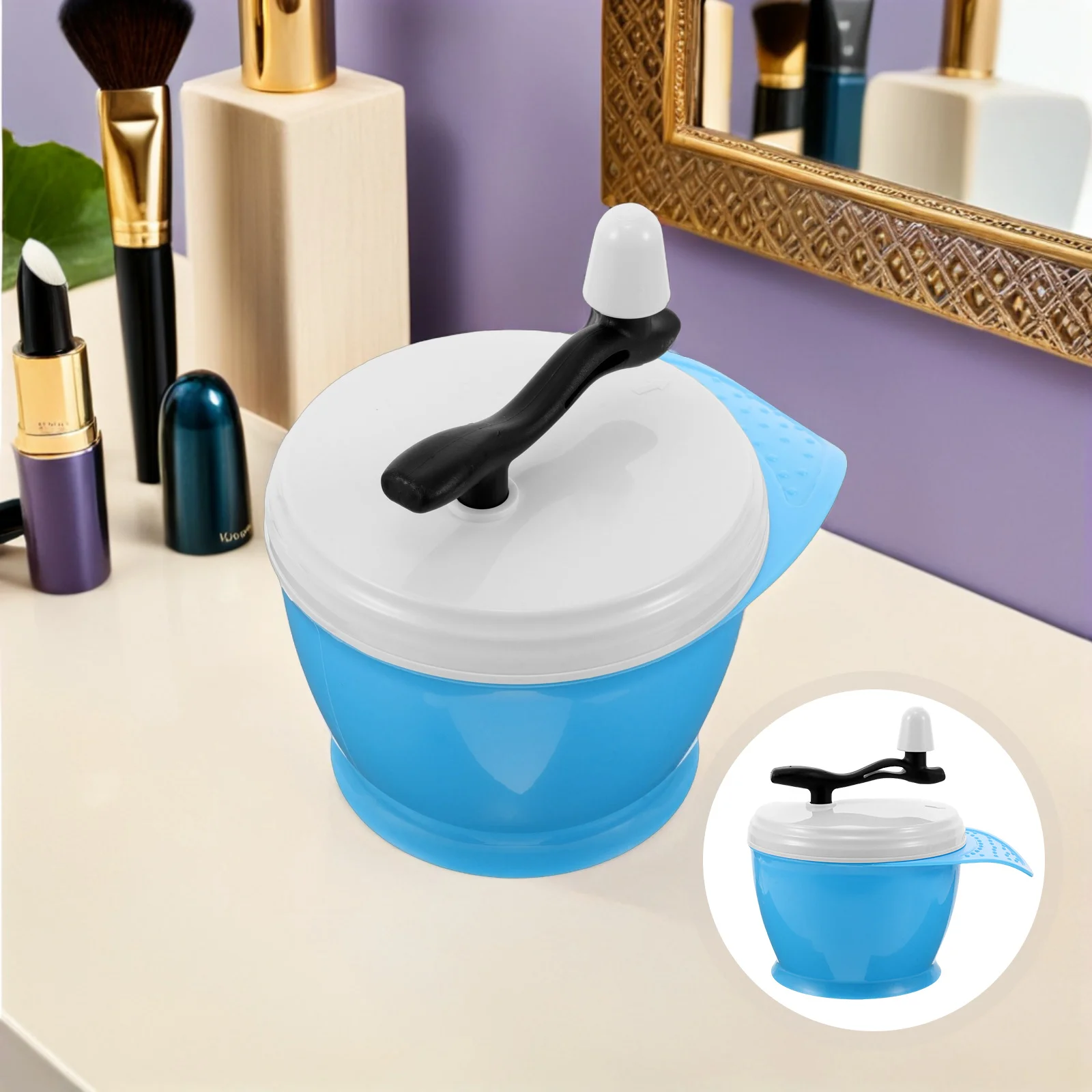 Hair Dye Bowl Set Thickened Material Manual Mixer Ergonomic Handle Hair Coloring Tools DIY Home Salon Color Mixing Bowls