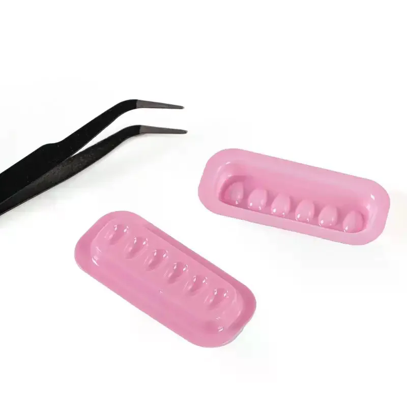 100Pcs Disposable Pvc Flower Holder Sticker Lash Glue Stand Adhesive Pallet For Eyelash Extension Glue Pads Makeup Tools