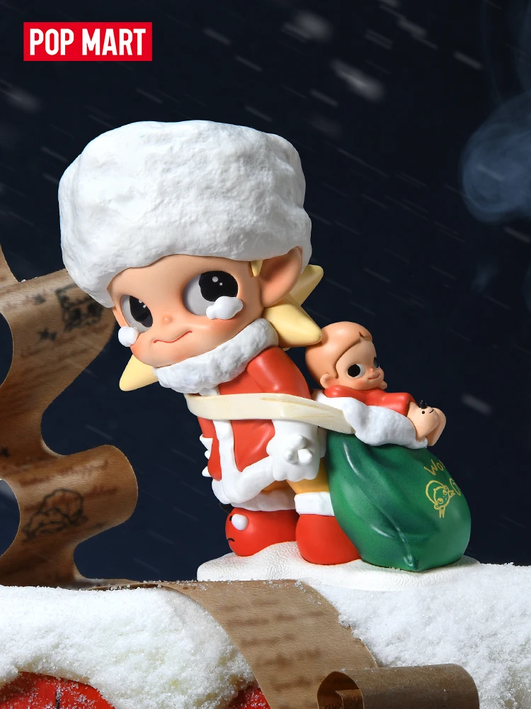 POP MART Zsiga l'hiver des cadeaux série figurines boîte aveugle 1 pièce/12 pièces