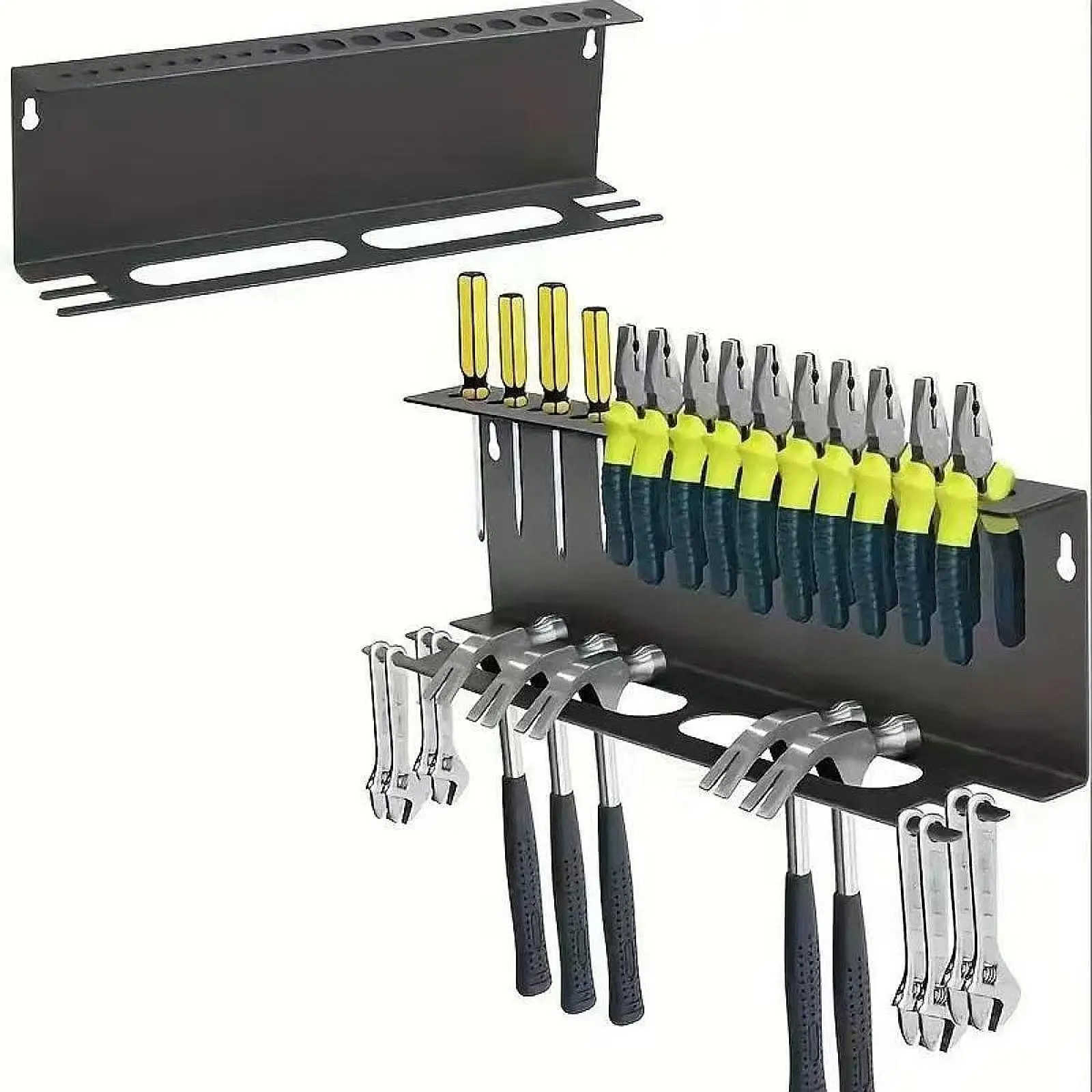 Organizador de ferramentas elétricas, acessórios de garagem, suporte de broca premium para organização de oficina, porão, casa, ferramentas sem fio