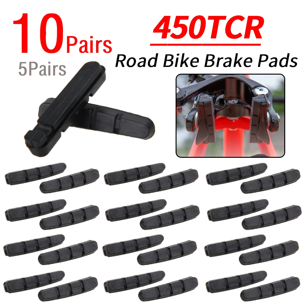 5/10 أزواج دراجة C المشبك الفرامل منصات سبائك الألومنيوم الطريق دراجة أحذية الفرامل كتل استبدال وسادة مطاطية الدراجات اكسسوارات #1