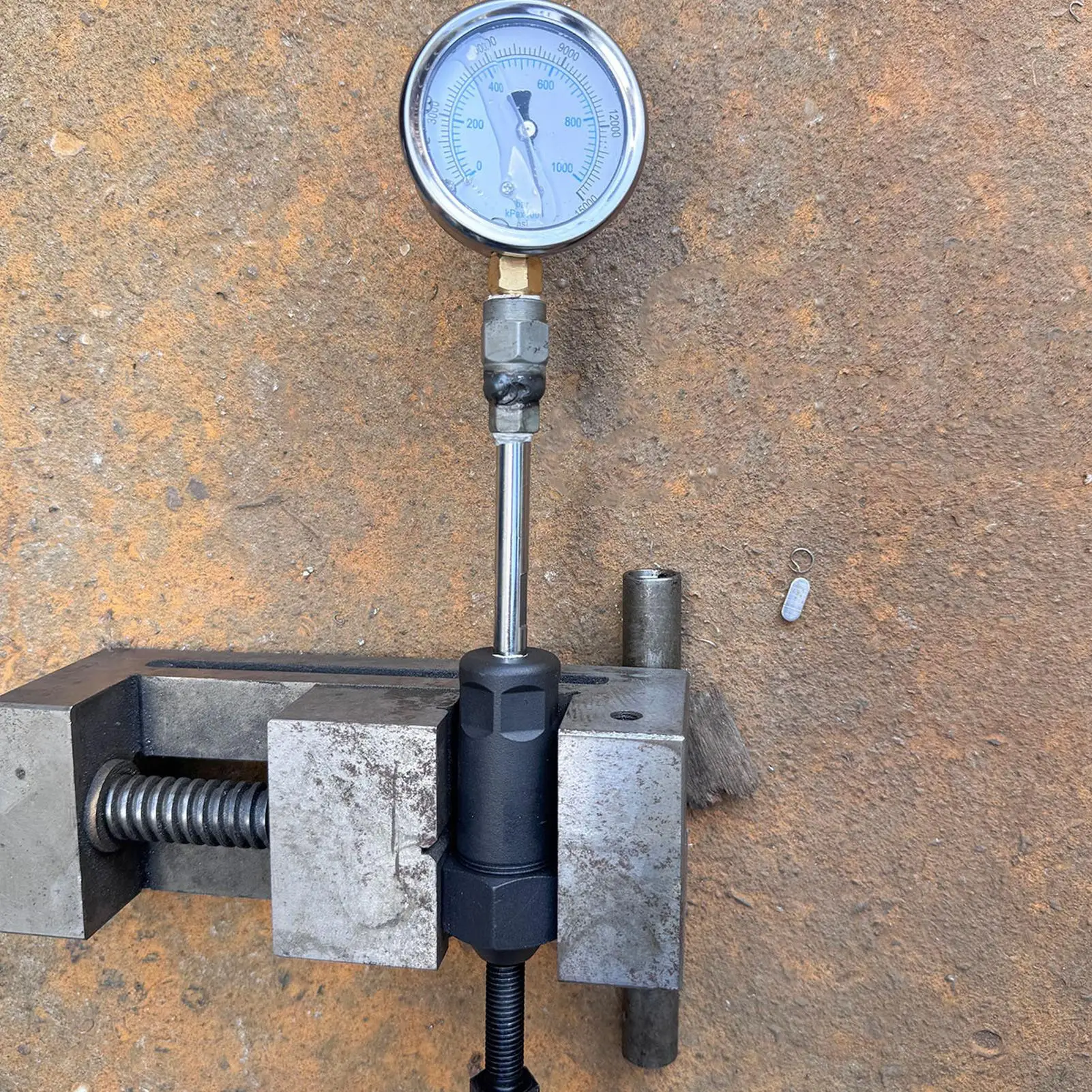 For Heavy-Duty Grease Fitting Cleaner Tool Clear Blockeds Lubrication Lines Black Grease Fitting Unclogging Tool