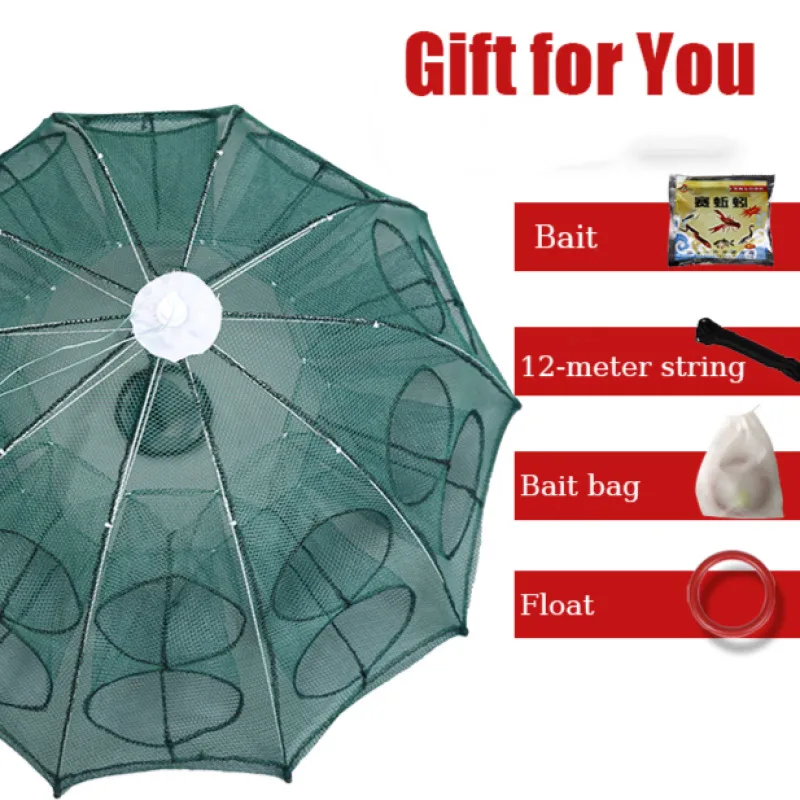 

Automatic Hand Throwing Foldable Lobster Crab Loach Cage Fishing Net