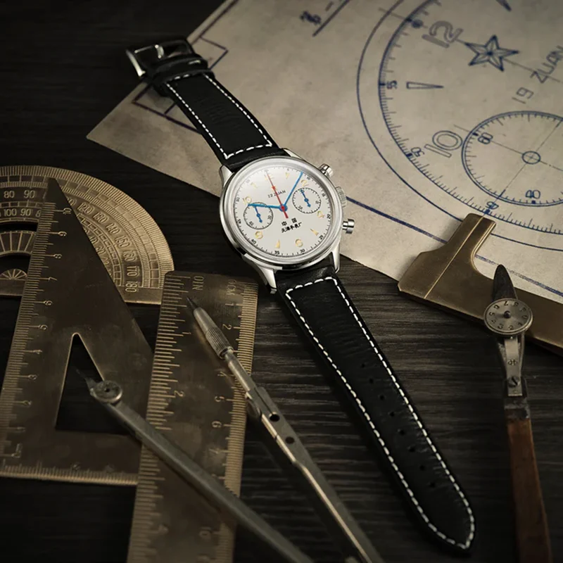 Seagull 1963 70th Anniversary Reissue Edition 37.2mm Chronograph Men Manual Mechanical Watch Original Air Force Reloj ST1901 New