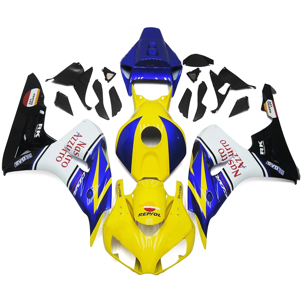 Für CBR1000RR CBR 1000RR CBR 1000RR 2006 2007. Motorradzubehör Verkleidungskörper-Kit Hochwertiges ABS-Spritzguss-KIT