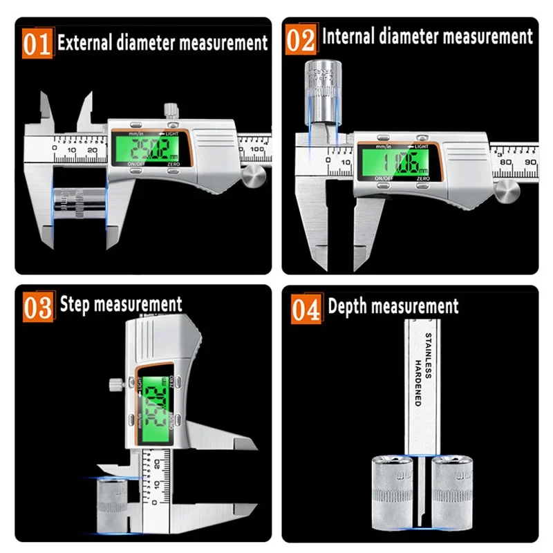 

measuring tool0-150mm Stainless steel housing digital caliper
