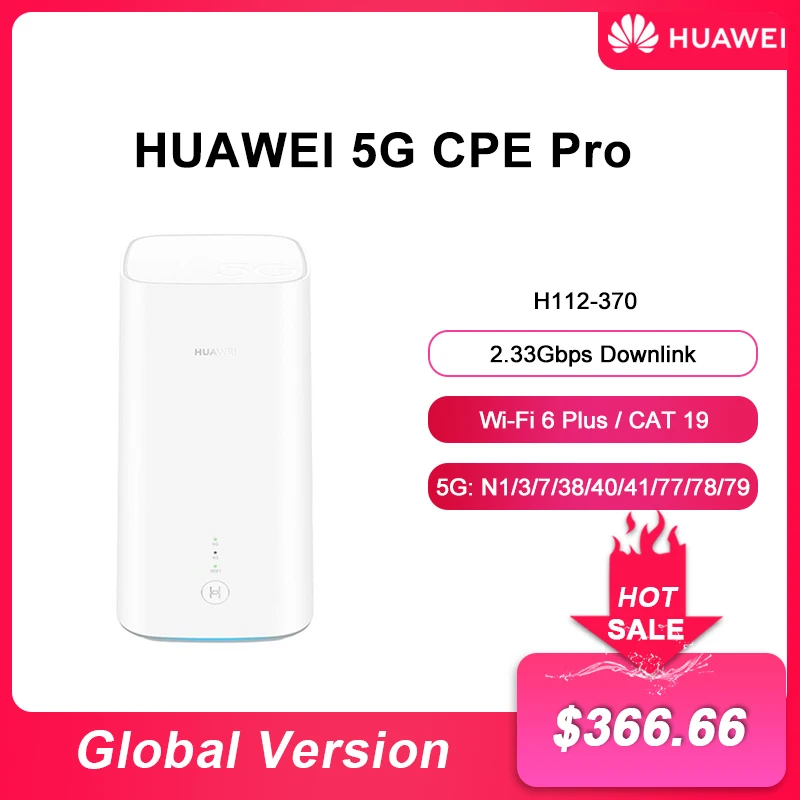 

100% New Original Huawei 5G CPE Pro H112-370 5G Wifi Router 5G Wifi Mobile 5g Cube Wireless CPE Router 5G CPE Pro 2 H122-373