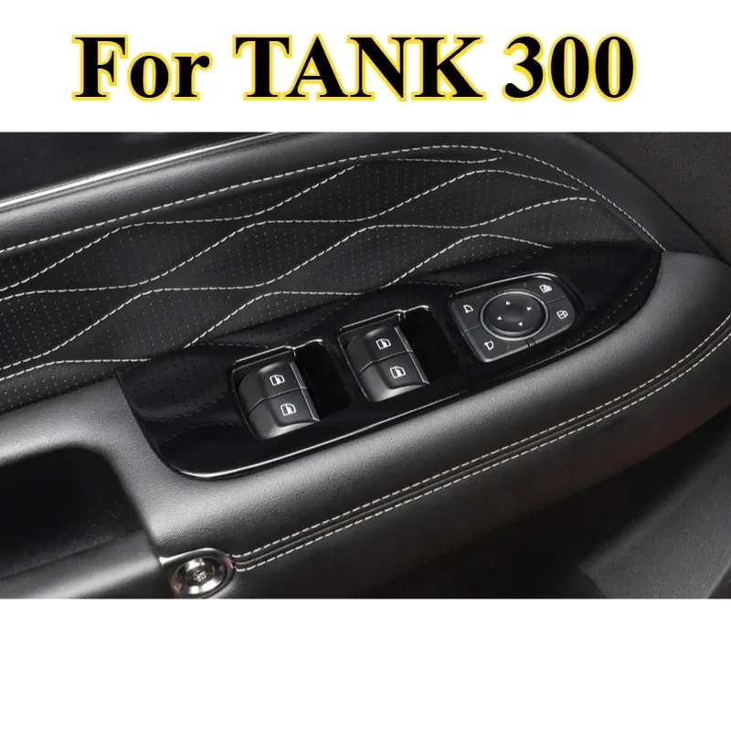 For TANK 300 Vent Seat Window Door Handle Console Trim Set Complete Interior Cabin Styling Retrofit Anti‑scratch  Decor Kit