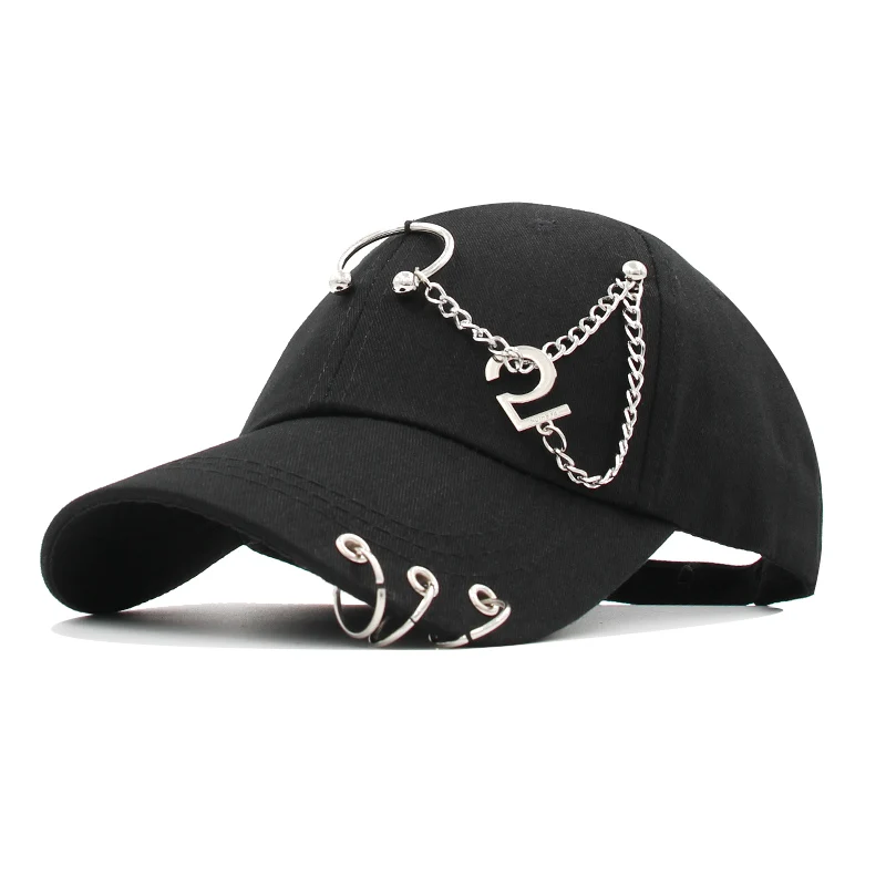 

New fashion baseball cap with Iron ring for men women cap HAT Baseball cap snapback trucker cap dad hats new gorras bone gorro