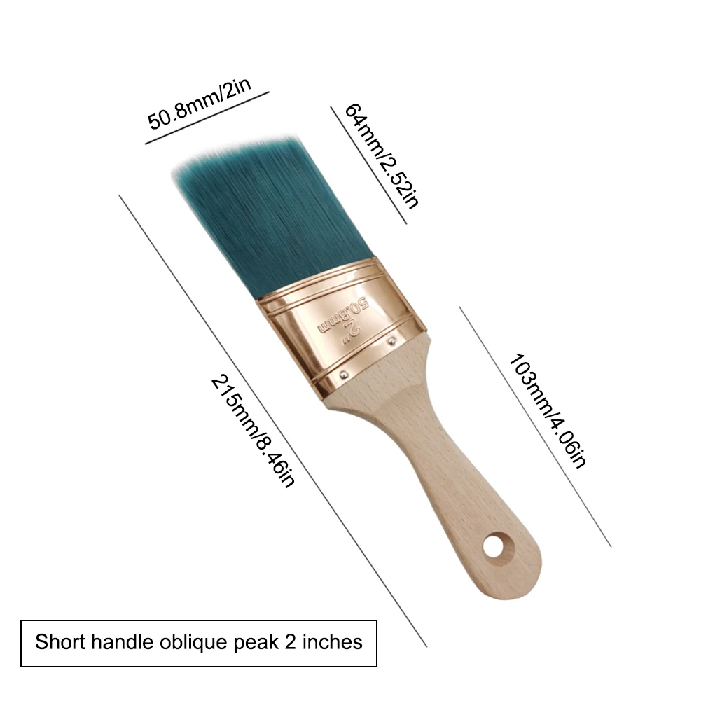 2-calowe pędzle malarskie Pro Grade Pędzle kątowe dla artystów Akryl Wszystkie farby lateksowe i olejne Ulepszanie domu Wewnętrzne zastosowanie zewnętrzne