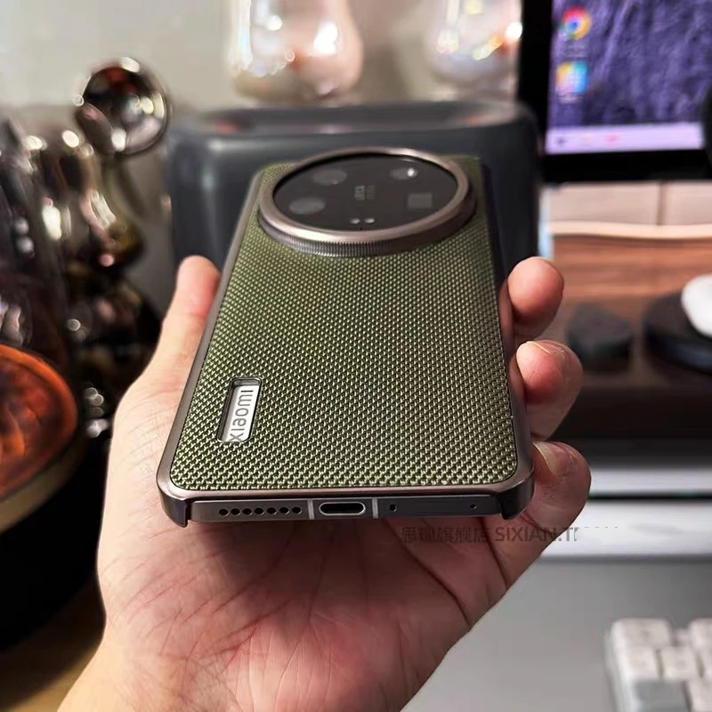Case For Xiaomi 14 Ultra 13 12S 15Ultra 5G Nylon Woven Matte Leather Skin-friendly Cover For Mi 15 Ultra 14 13 12 Luxury Bumper