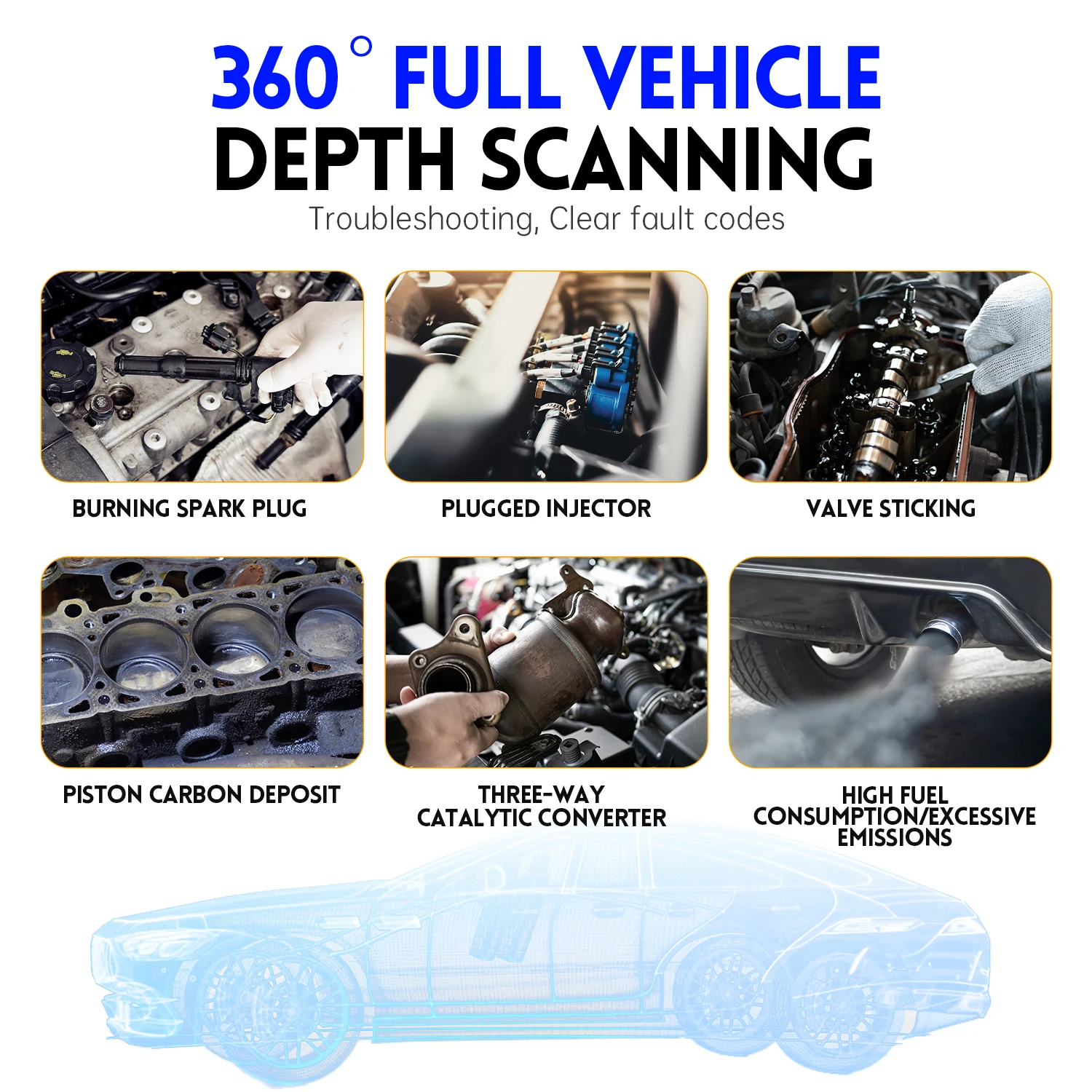 FNIRSI FD10 Auto OBD2 Scanner Code Reader Klar Fehler OBD Diagnose Werkzeug IOS Android BluetoothV 5,1 Check Engine Licht Auto reparatur