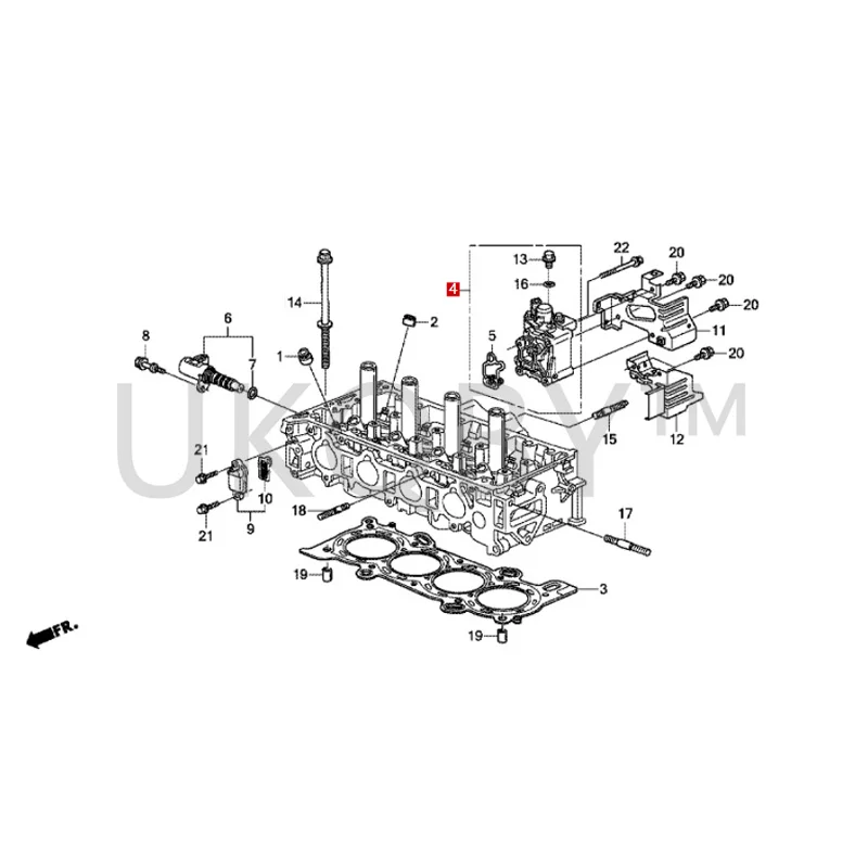 15811-R40-003 Suitable for Ho nd a Ac co rd Ci vi c CR V Od ys se y So ng Ch ar t Cylinder head valve VTEC valve