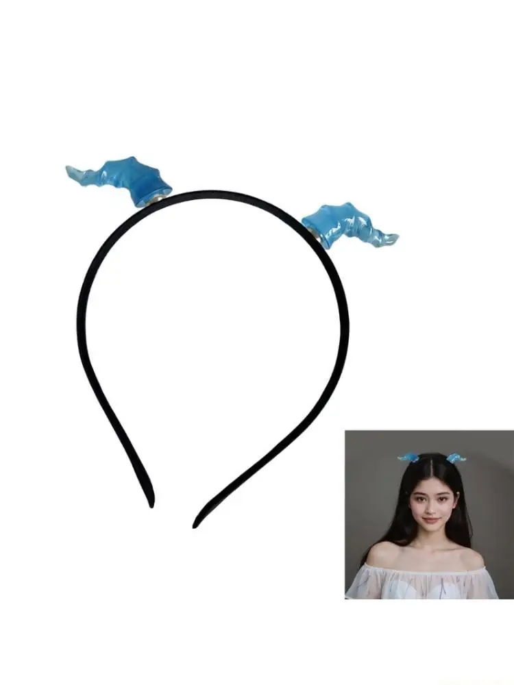 31BF COSPLAY Girls Animal Horn Hairband Devil Headwear Carnivals Party Handmade