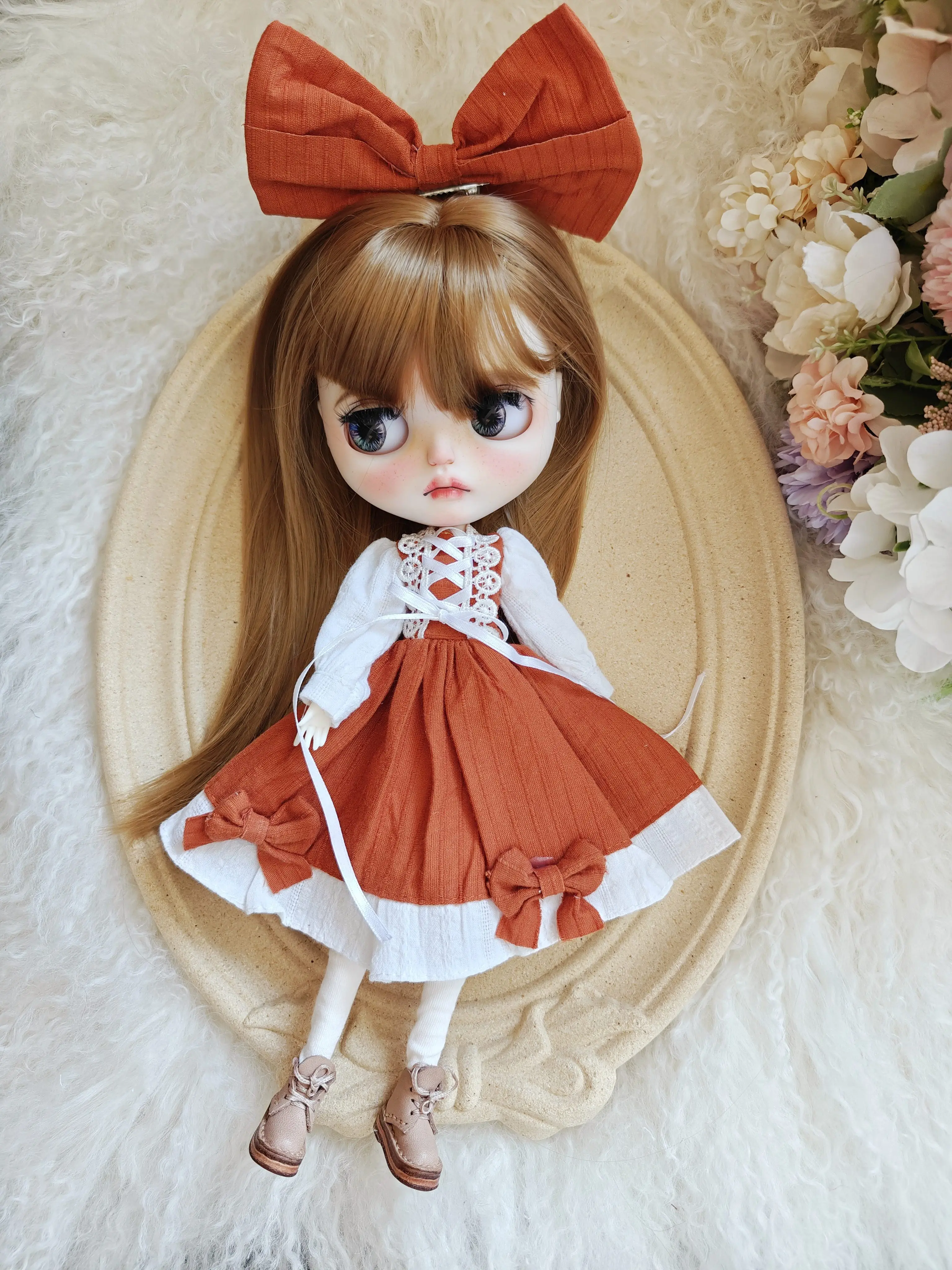 

Fashion Blyth Doll Clothes cute skirt set dress for Blyth kawaii Azone OB22 OB24 doll accessories