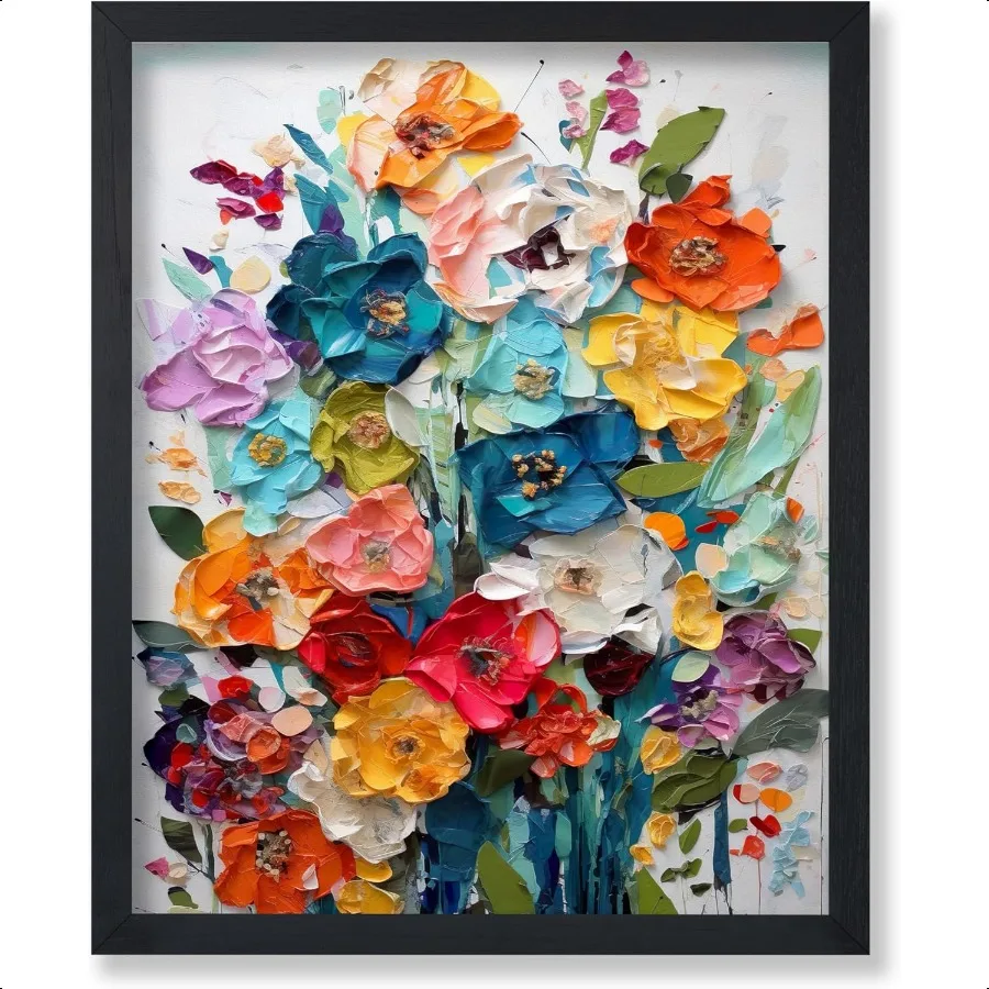 

Poster Master Flower Poster Wildflower Print Watercolor Art Botanical Art Gift for Men Women and Florist Floral Wall Decor for
