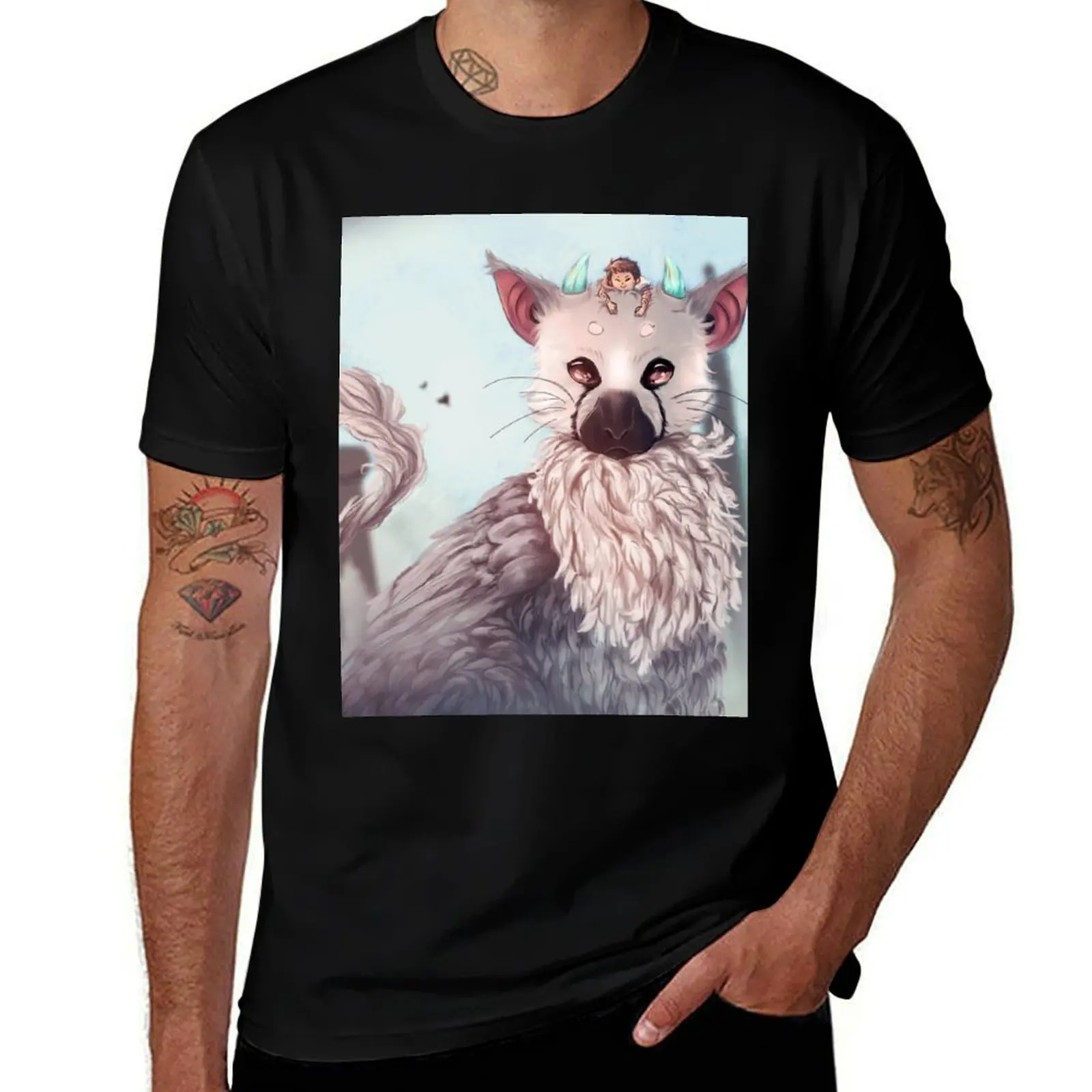 

t luxury man Trico graphic T-Shirt t shirts man - Last funny shirts mens Guardian shirt The t