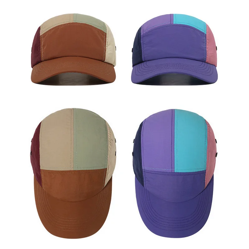 CLIMATE Quick Dry 5 Panel Baseball Cap 5 Panels Sport Outdoor Breathable Cap Hats Camping Snapback Trucker Hat for Hiking