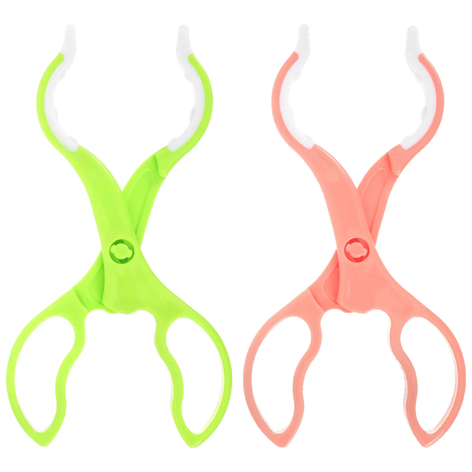 

2 шт. Противоскользящие щипцы для детских бутылочек, зажим для сосок, съемные стерилизованные пинцеты с длинной ручкой, термостойкие