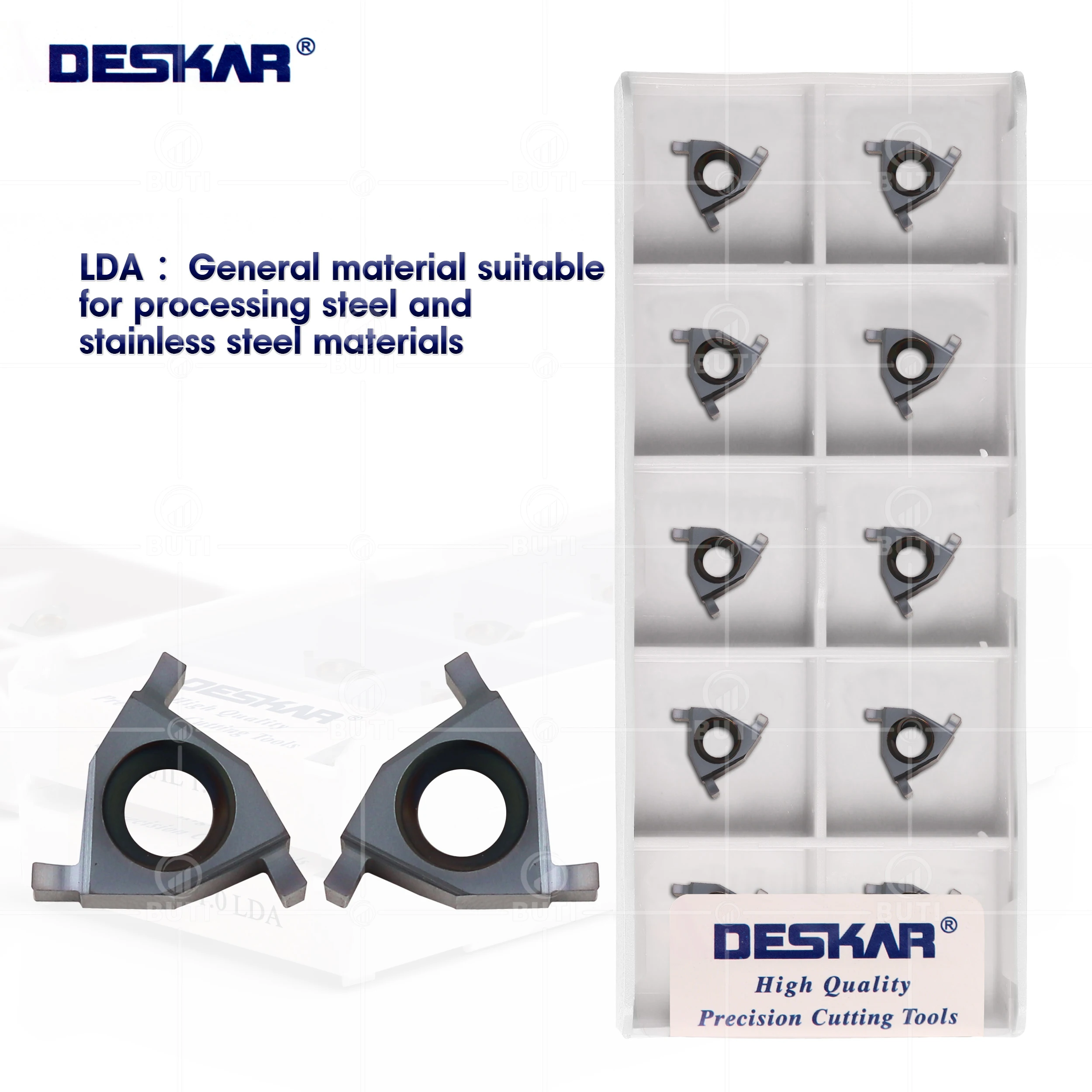 Deskar-cnc Lathe Shallow Cutter Carbide Blade Turning Tool 11er il 11ir el 0.7 0.8 0.9 1.0 1.1 1.2 1.3 1.4 1.5 Lda 100 Original