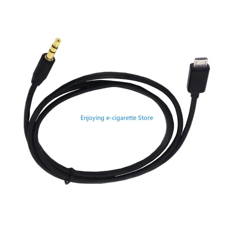 Micros USB to 3.5mm Audios Output Cable Male to Male Car Auxs Extension Cord for S4i9500 i9600 NOTE2 N7100 NOTE3 Phones Y4QF