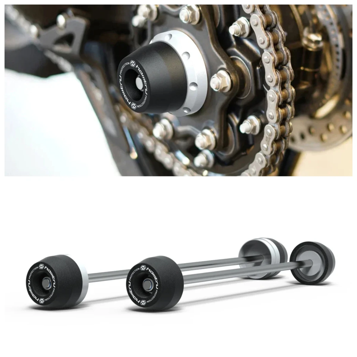 

For DUCATI Multistrada 1260 Enduro Pro / 950 S 2017-2021 Motorcycle Spindle Bobbins Protection Set