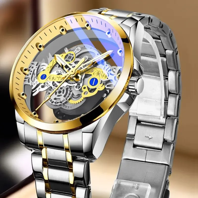 New Hollow Transparent Automatic Men's Watch