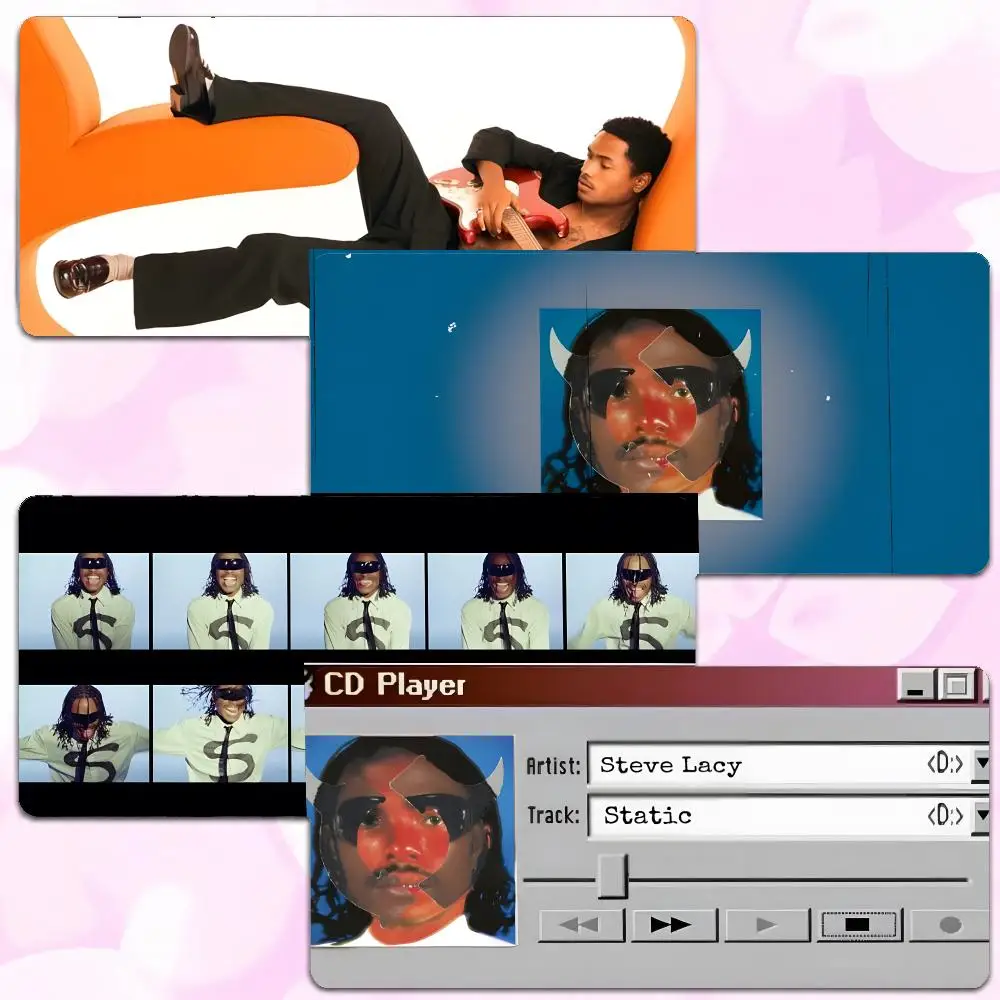 Singer Rnb Steve Lacy Mouse Pad Thick Lock Edge Gaming Desk Mat Large Size PC Mouse Pad Home decor