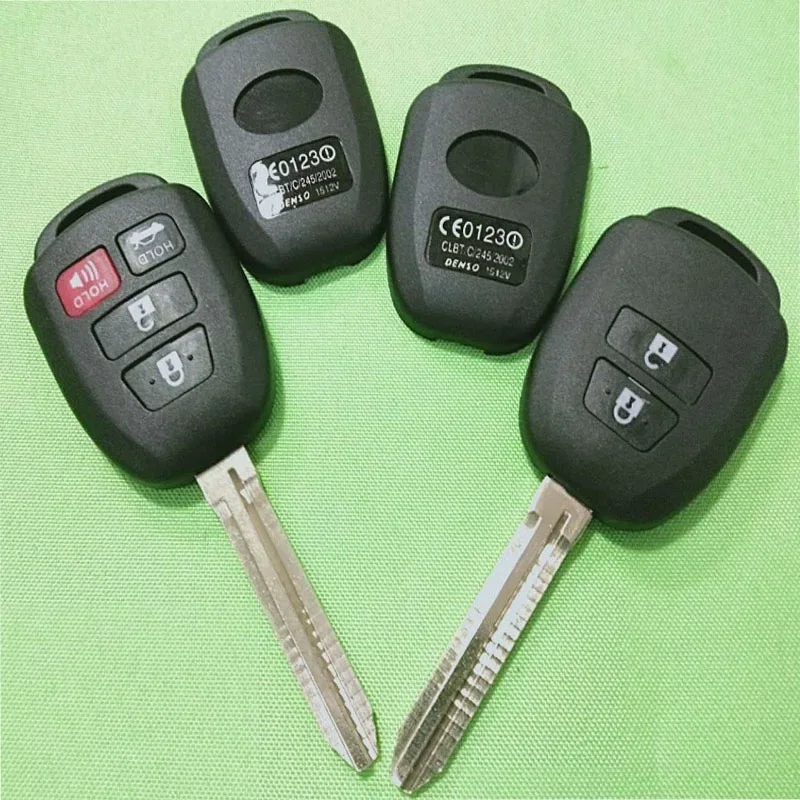 5PCS   2 Button / 3 Button / 4 Button Remote Key Shell Case Fob for Toyota Corolla Camry Prius Tacoma Rav4 2013 - 2021