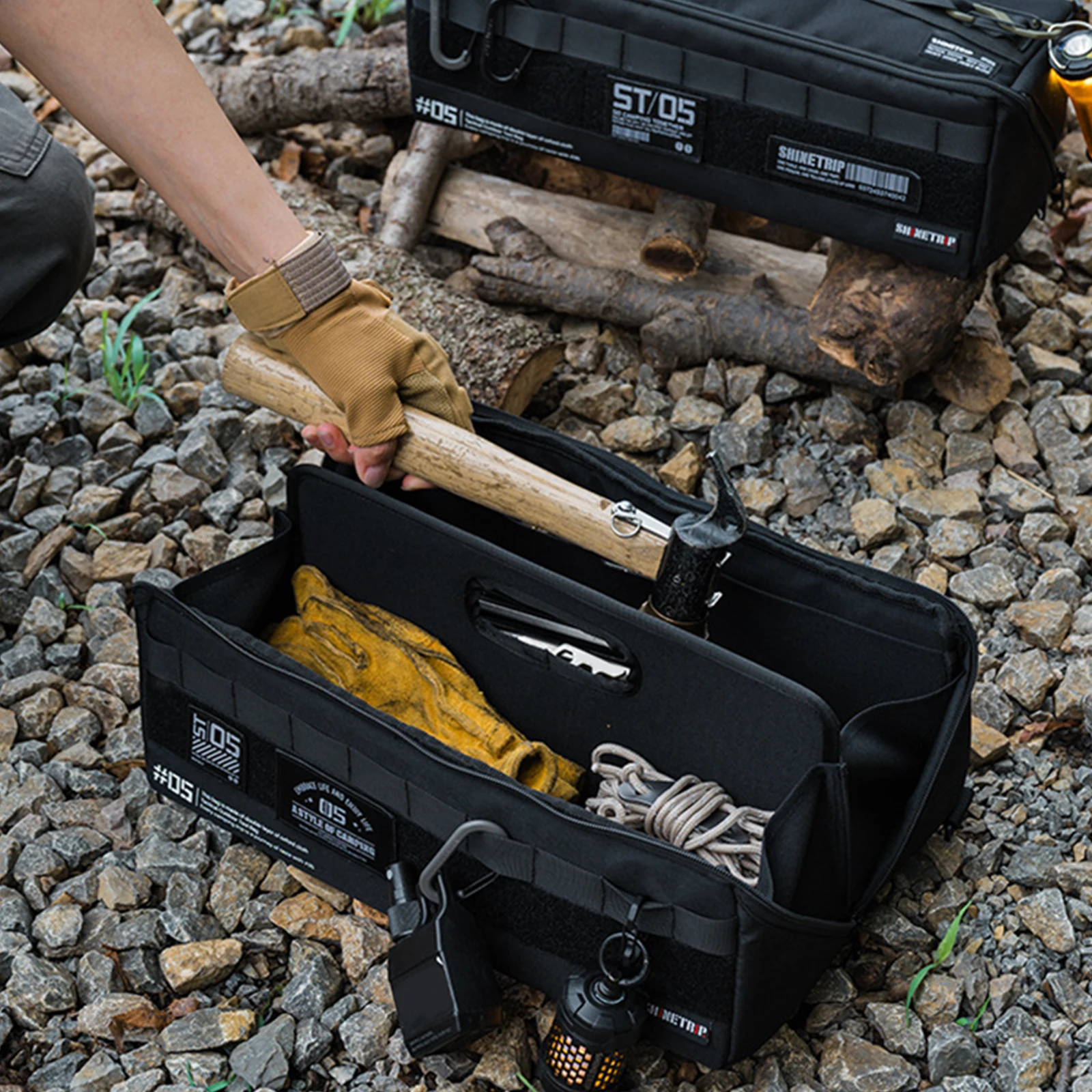 Portable Storage Bag Large Capacity Ntegrated Folding Storages Toolbox for Outdoors Activities Lawns Camping Picnics
