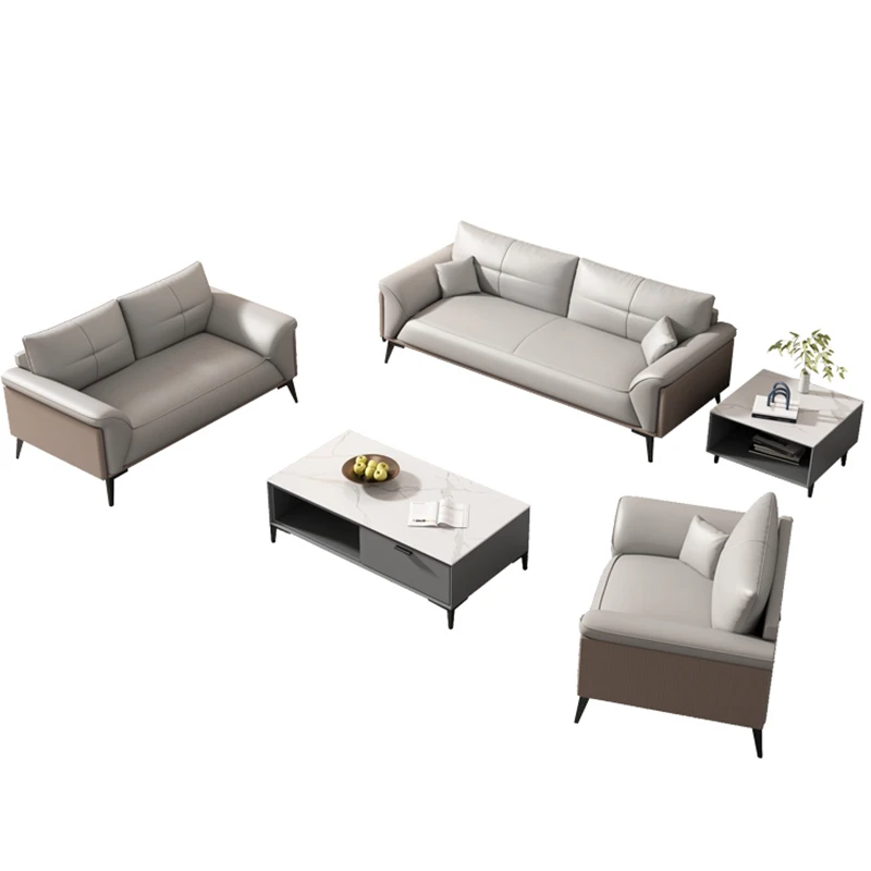 

White Simple Nordic Sofa Unique Soft Two Seater Wood Puffs Living Room Sofas Recliner Modern Reading Cadeira Furniture Couch