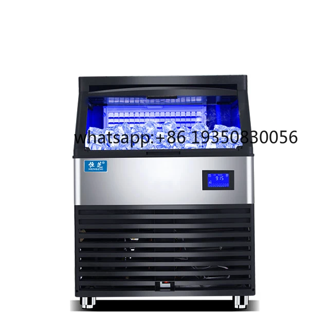 HENGZHI High Efficiency Ice Cube Making Machine Ice Block Maker Machine for Bubble  Shop Industrial or Commercia Ice Machine