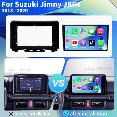 Imagen 2 del producto Android 15 para Suzuki Jimny JB64 JB74 2018 2019 2020 Antoradio 2 Din reproductor Multimedia estéreo para coche navegación GPS Wifi DSP 9 pulgadas