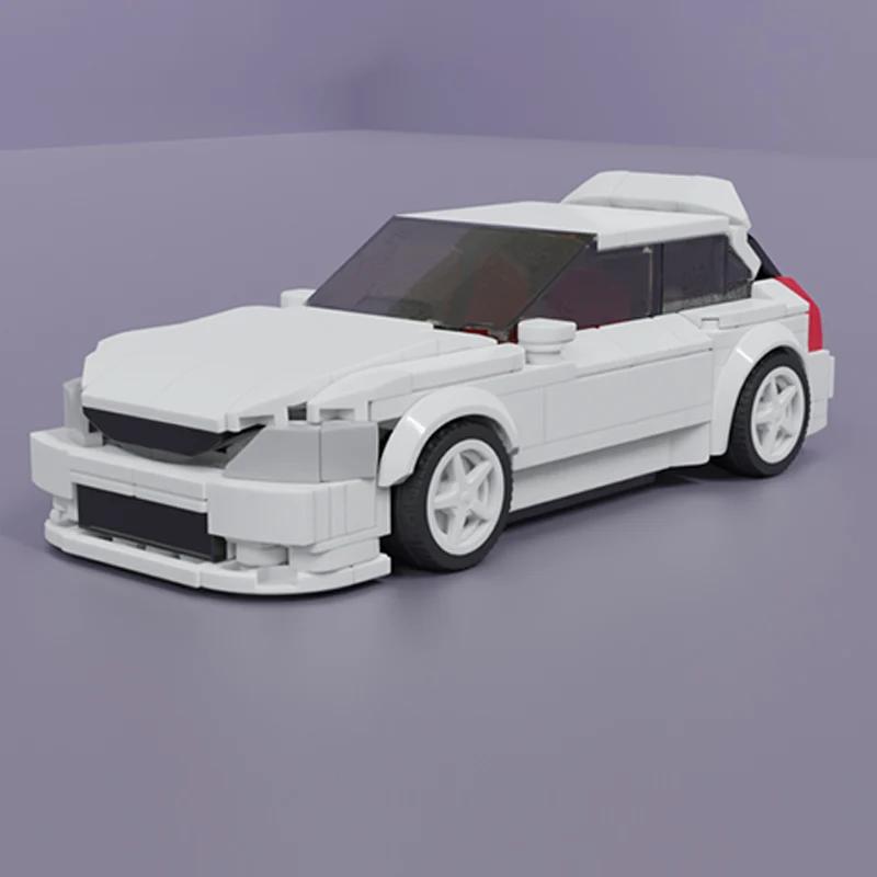 City Car Model MOC Building Bricks EK9 High Performance Modified Car Modular Technology Children Holiday Gifts Assemble Toy Suit