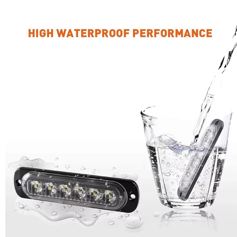 24LED Strobe Lights Emergency Flashing Beacon Police Light Lighting 12V 24V Car Truck Trailer Strobos Warning Lamp Stroboscopes