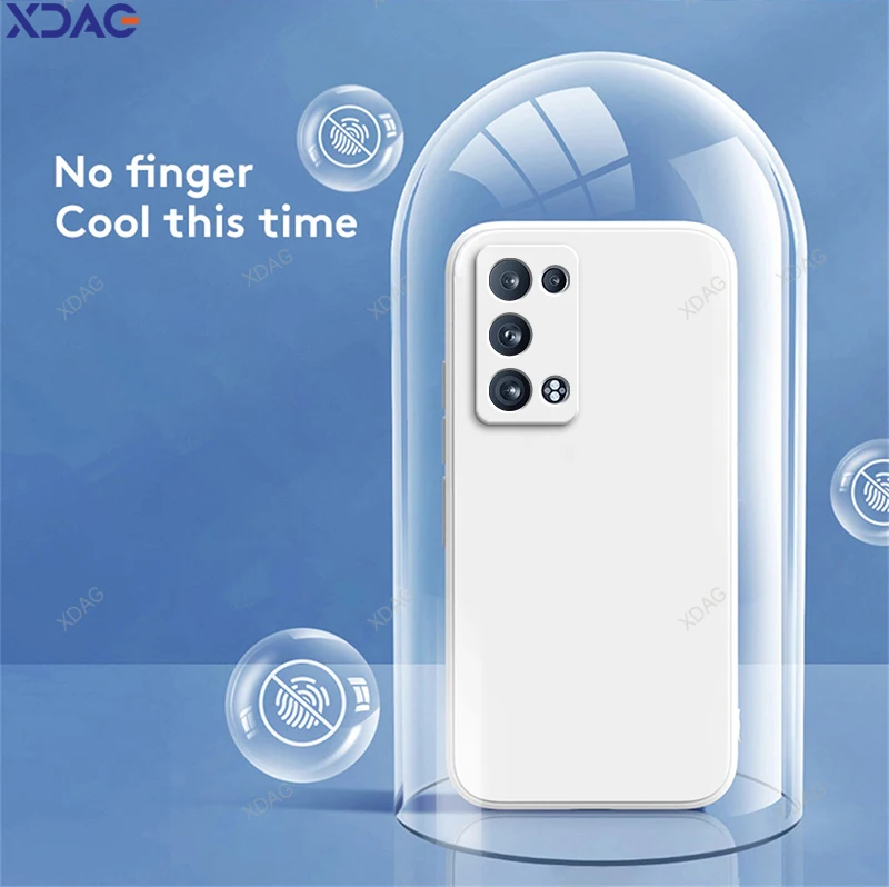 Original Square Liquid Silicone Case for Oppo Reno6 Pro 5G Snapdragon 6.55\