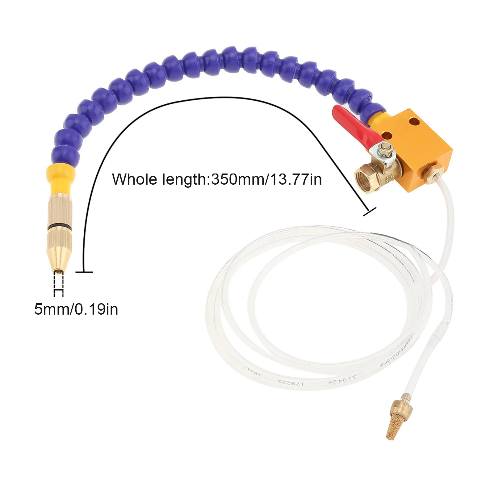 Mist Coolant Spray System Cooling Sprayer for 8mm Air Pipe CNC Lathe Milling Drill Machine