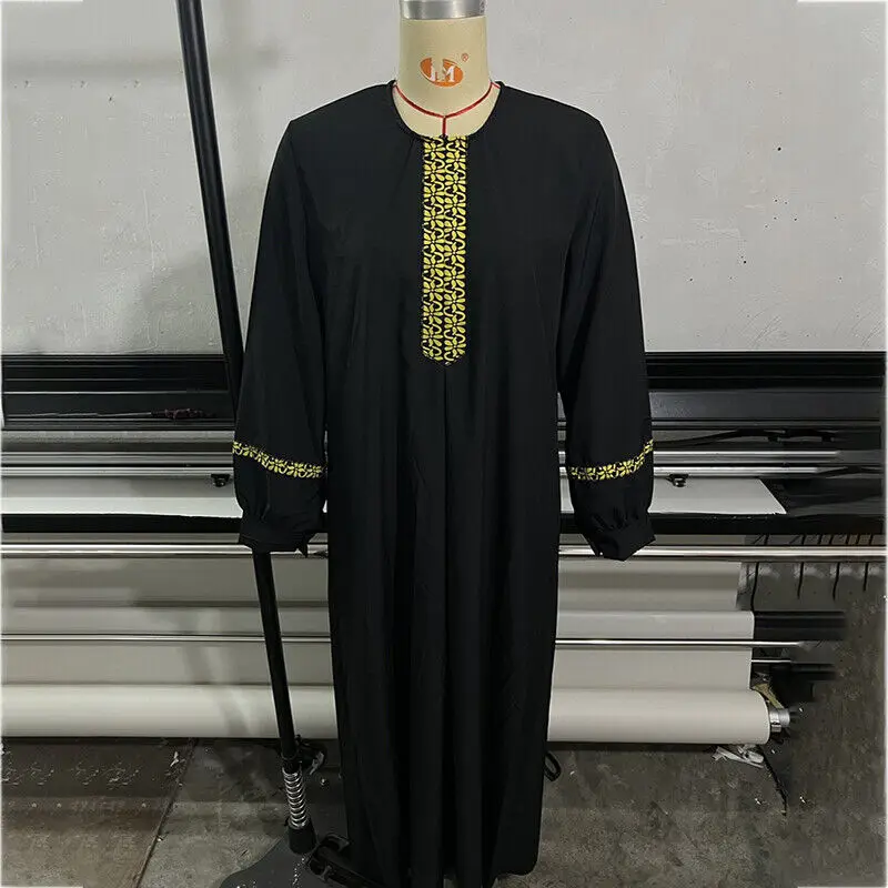 

Черная Абая Дубай Скромные мусульманские платья Gulf Abayas для женщин Турция Исламская одежда Молитвенное платье Женский кафтан Robe Jilbab Arab