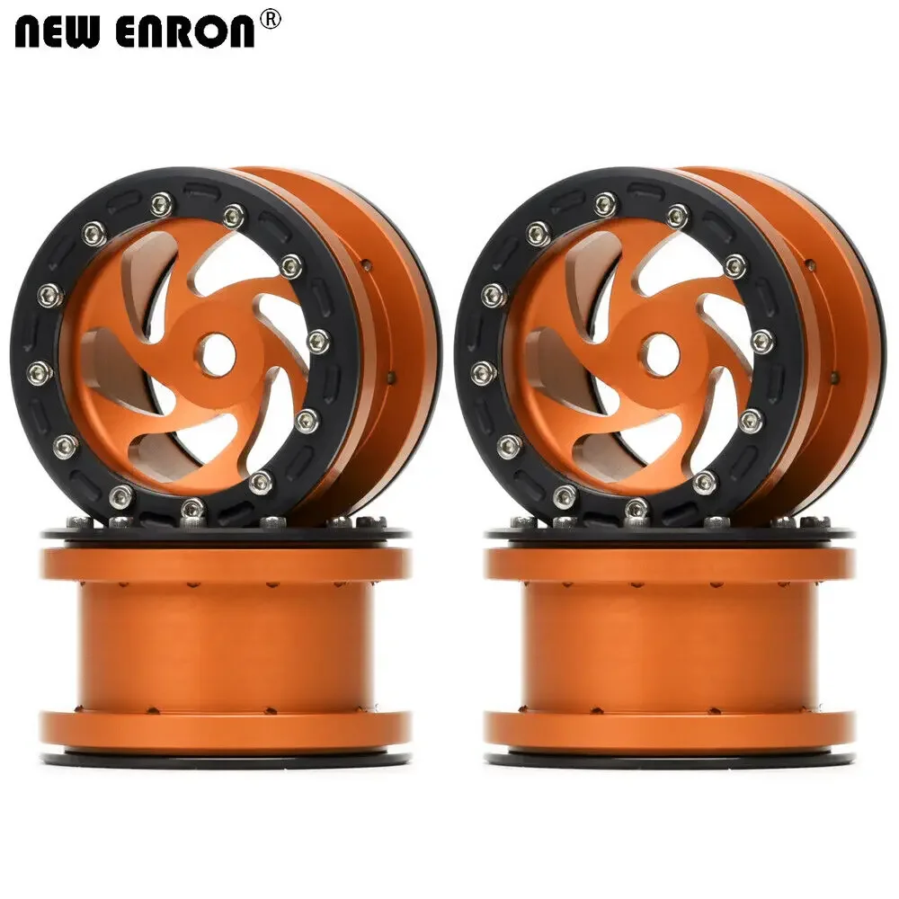 Aro de roda Beadlock de alumínio de 2,2 POLEGADAS para carros 1/10 Rc para adultos Axial SCX10 II Wraith RBX10 Ryft