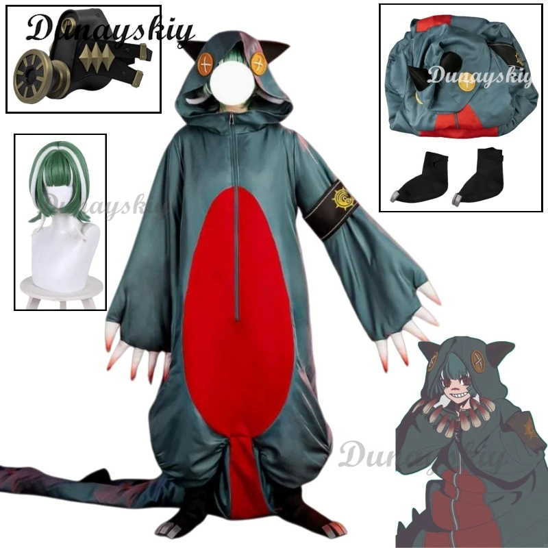 Guita Gachiakuta Cosplay Outfit Wig Mask Prop Shoes Embroidery Top Vest Short Backpack Halloween Christmas Convention