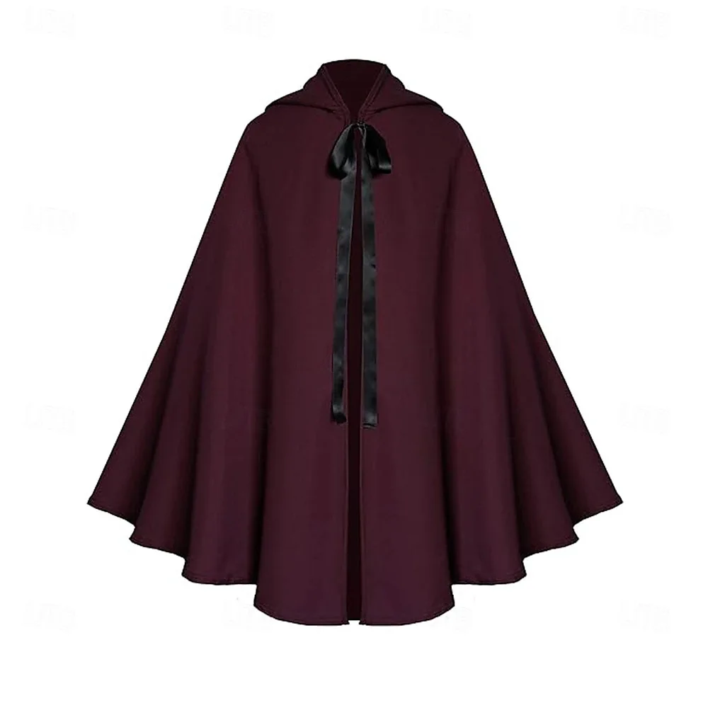 

Medieval Death Vampire Cos Cloak Gothic Steampunk Cloak Medieval Renaissance Coat Halloween Stage Performance Cosplay Costume