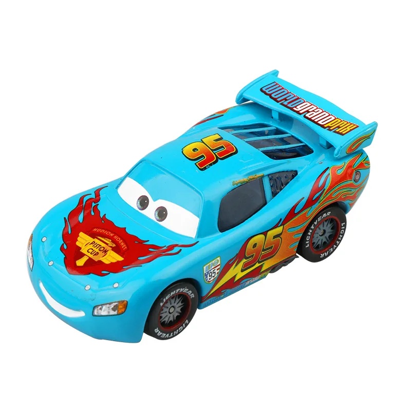 Disney Pixar Cars 3 2 Lightning McQueen n. ° 95, coches de juguete de carreras, 1:55, vehículo fundido a presión, juguetes de aleación para niños,