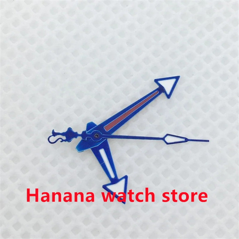 

Аксессуары для часов Hanana, стрелки, синий указатель C3, зеленый светящийся, подходит для механизма NH34 NH35 NH36 NH37 NH38 NH39